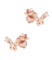 Butterfly Shaped CZ Silver Stud Earring STS-6404